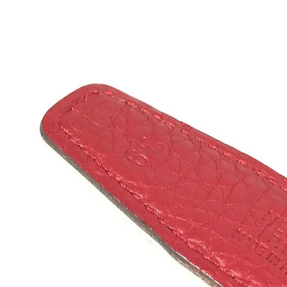 HERMES H Belt H Belt Constance Belt for bottoms belt Leather Red x Black/Gold - Picture 13 of 15